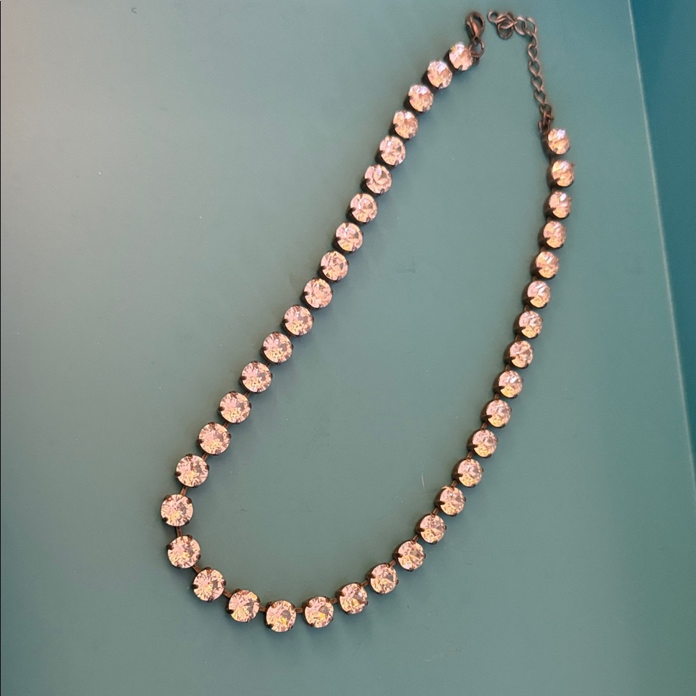 Elegant Pink Crystal Necklace